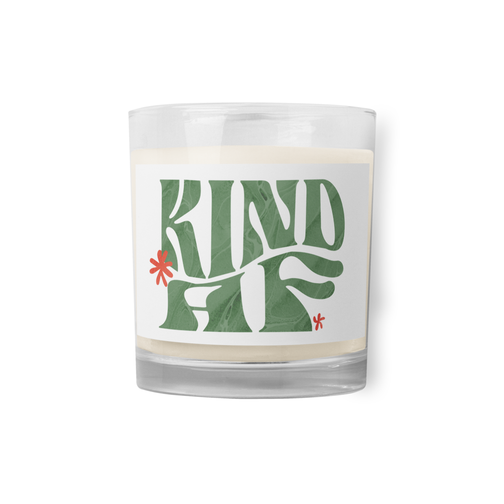Glass Jar Soy Wax Candle – Kindness Project - Kind AF