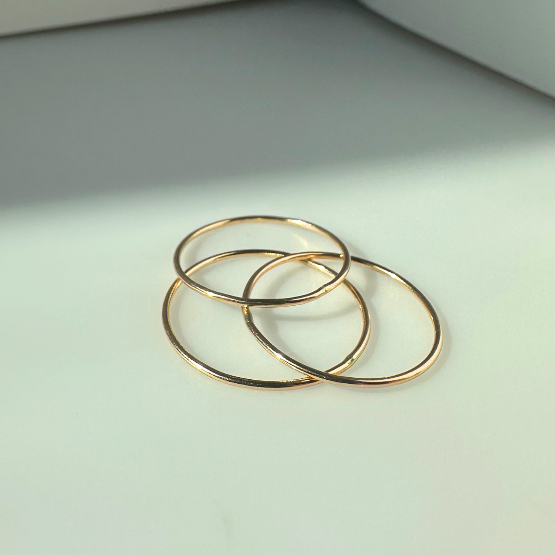 Gold Filled Stacking Ring - Smooth