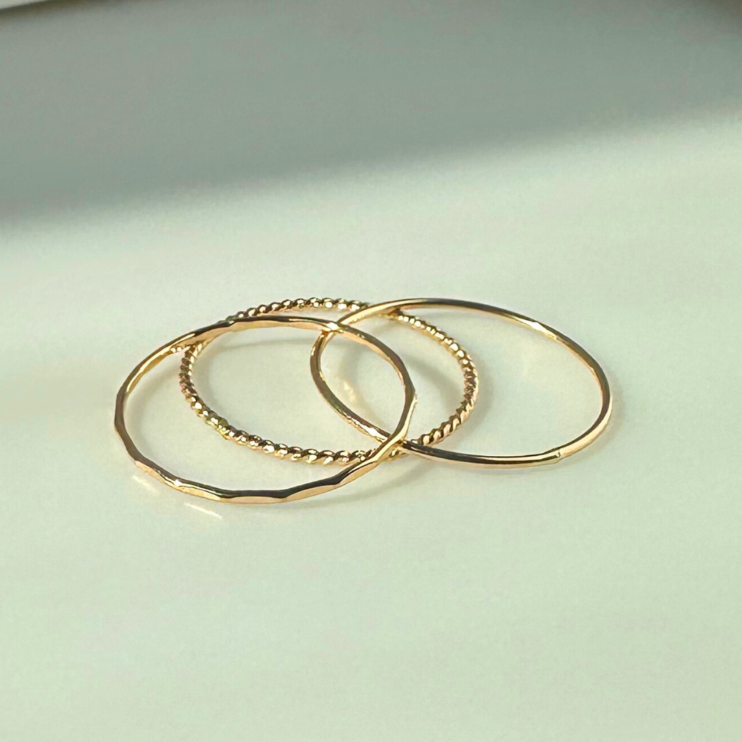 Gold Filled Stacking Ring - Smooth
