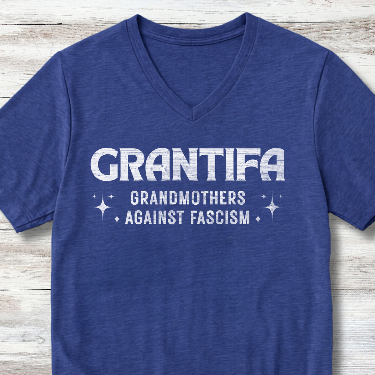 Grantifa Political Resistance V-Neck Shirt, Grandmothers Against Fascism