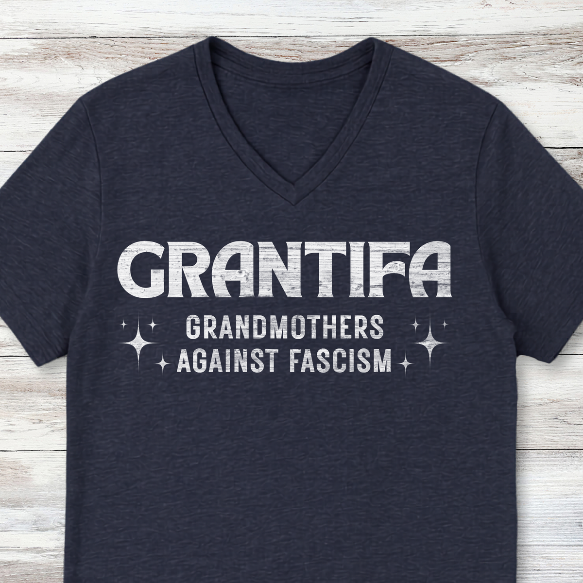 Grantifa Political Resistance V-Neck Shirt, Grandmothers Against Fascism