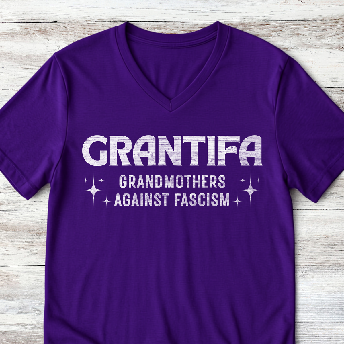Grantifa Political Resistance V-Neck Shirt, Grandmothers Against Fascism