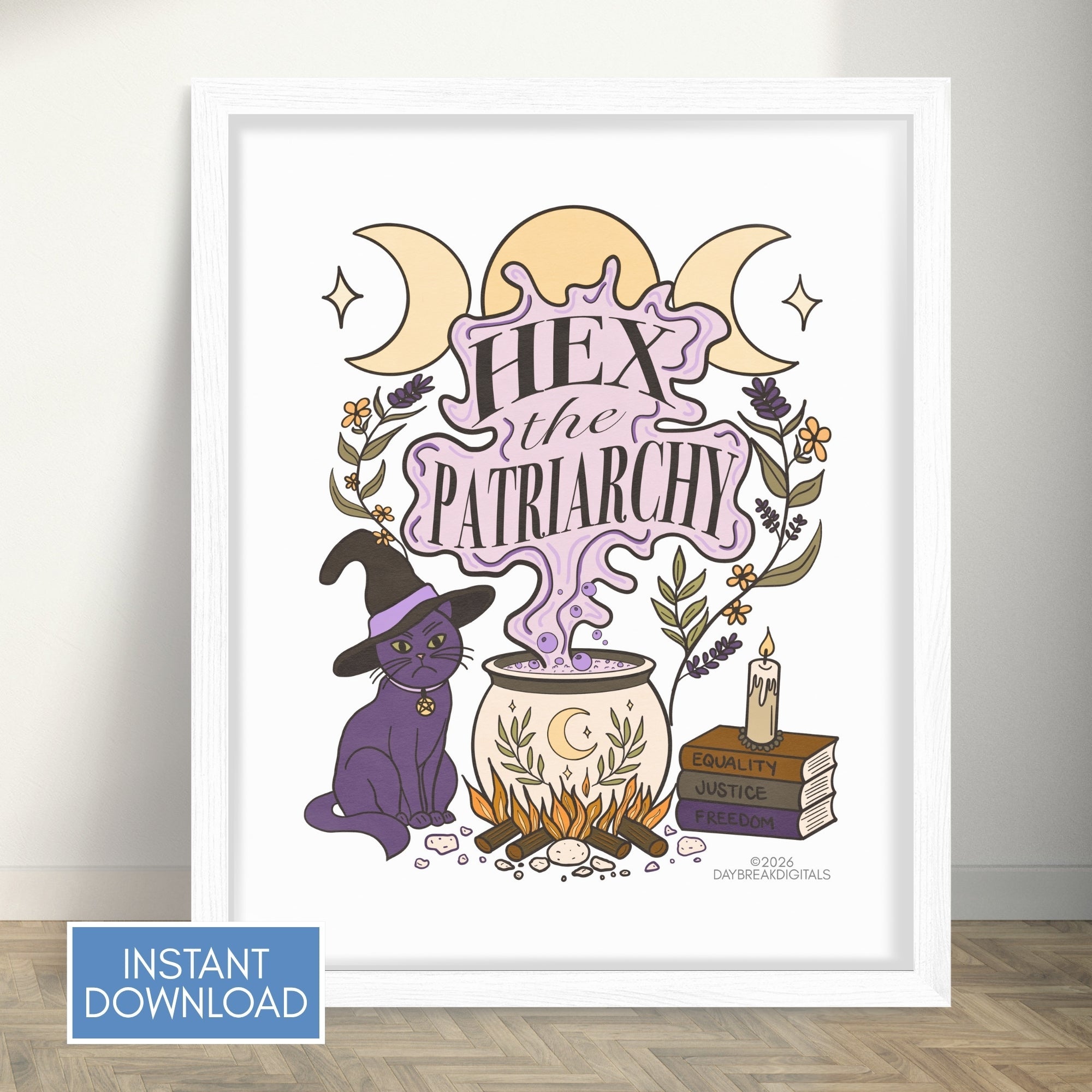 hex-the-patriarchy-witchy-feminist-printable-art-halloween-witch-instant-download-wall-art