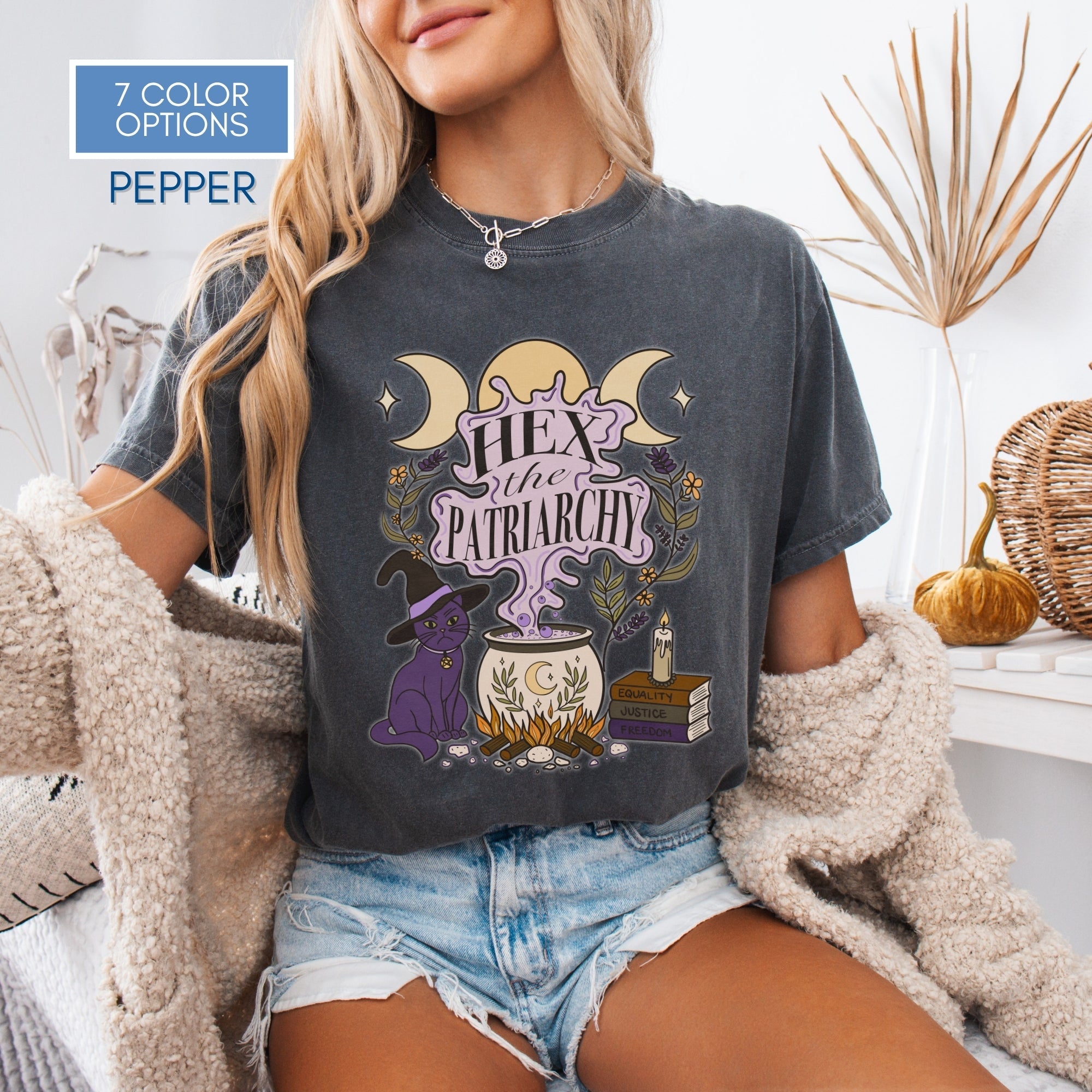 hex-the-patriarchy-witchy-feminist-tshirt-halloween-activist-graphic-tee-hand-drawn-art