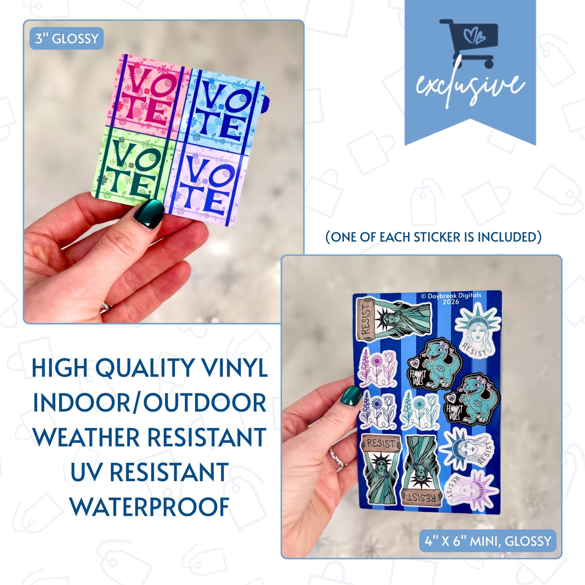 holiday-resistance-stocking-stuffer-sticker-pack-indoor-outdoor-vinyl-decal-set-little-blue-market-exclusive