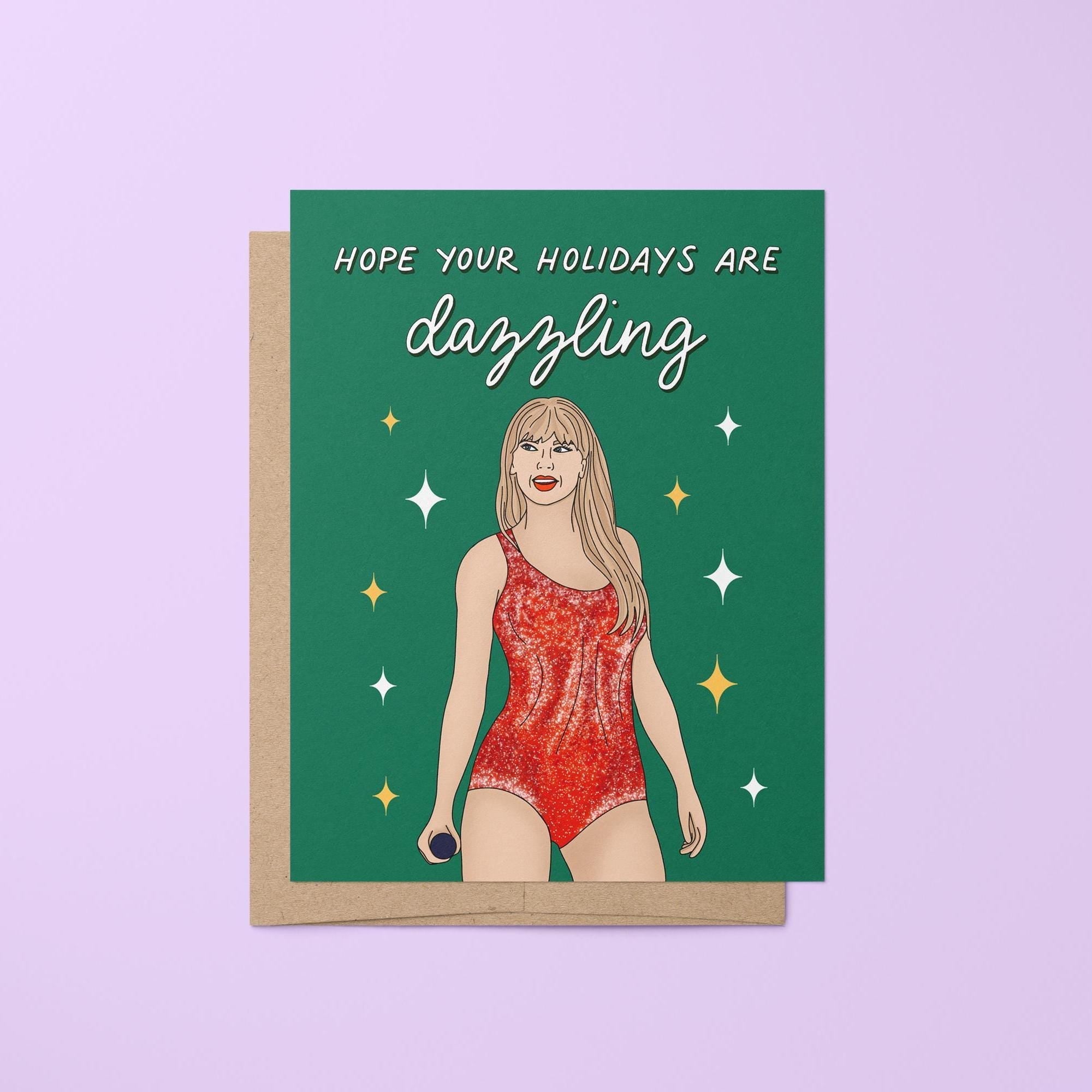Hope your Holidays are dazzling card - MangoIllustrated - Greeting Cards