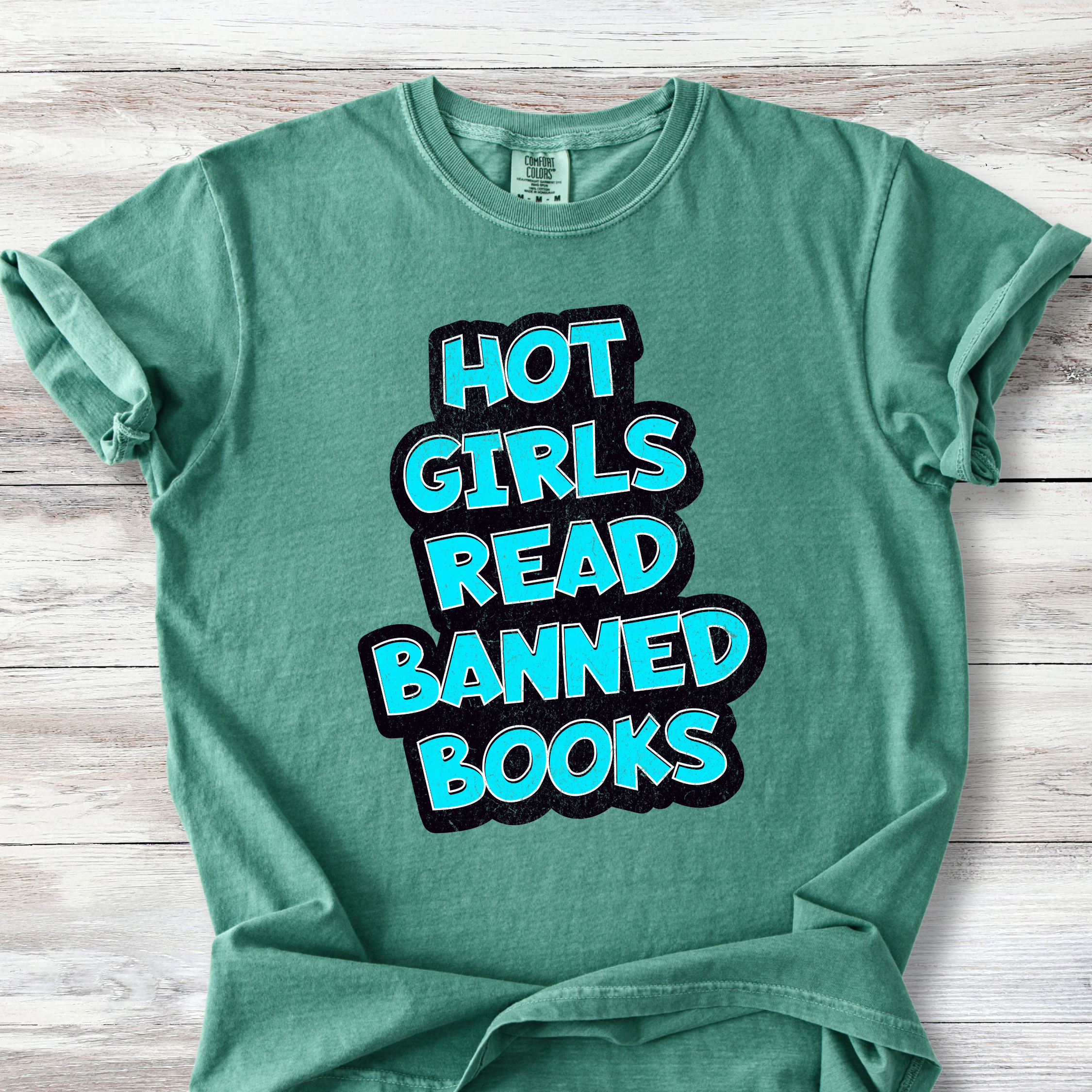 Hot Girls Read Banned Books Shirt, Librarian Gift, Book Lover Shirt, Freedom to Read V-Neck