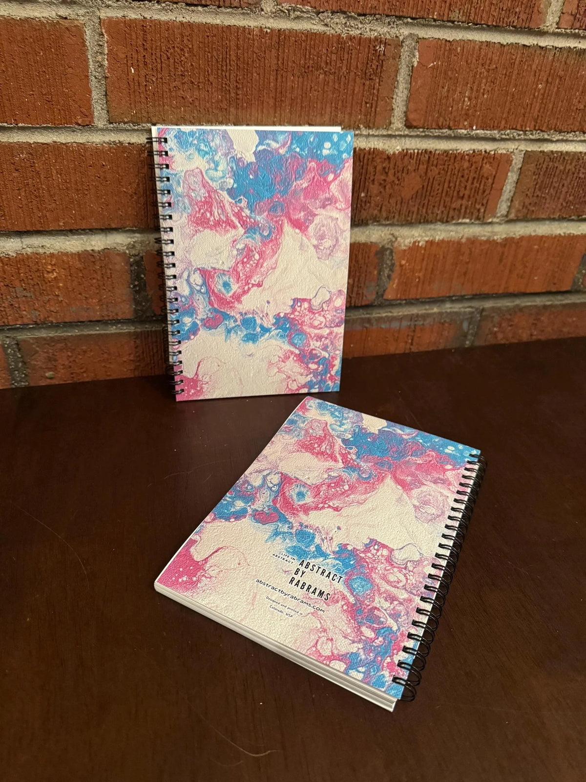 Blue and Pink Soft Touch Cover Spiral Journal - 5.5"x8" - LGBTQ