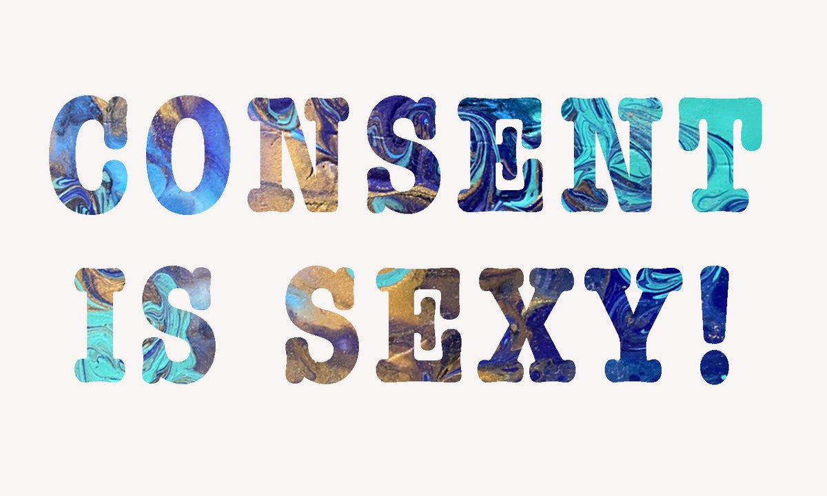 Consent is Sexy Sticker - 3"x1.5" Waterproof, Vinyl Sticker