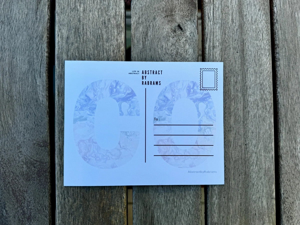 Colorado Abbreviation Postcard - CO - 4.25"x5.5" - Rainbow