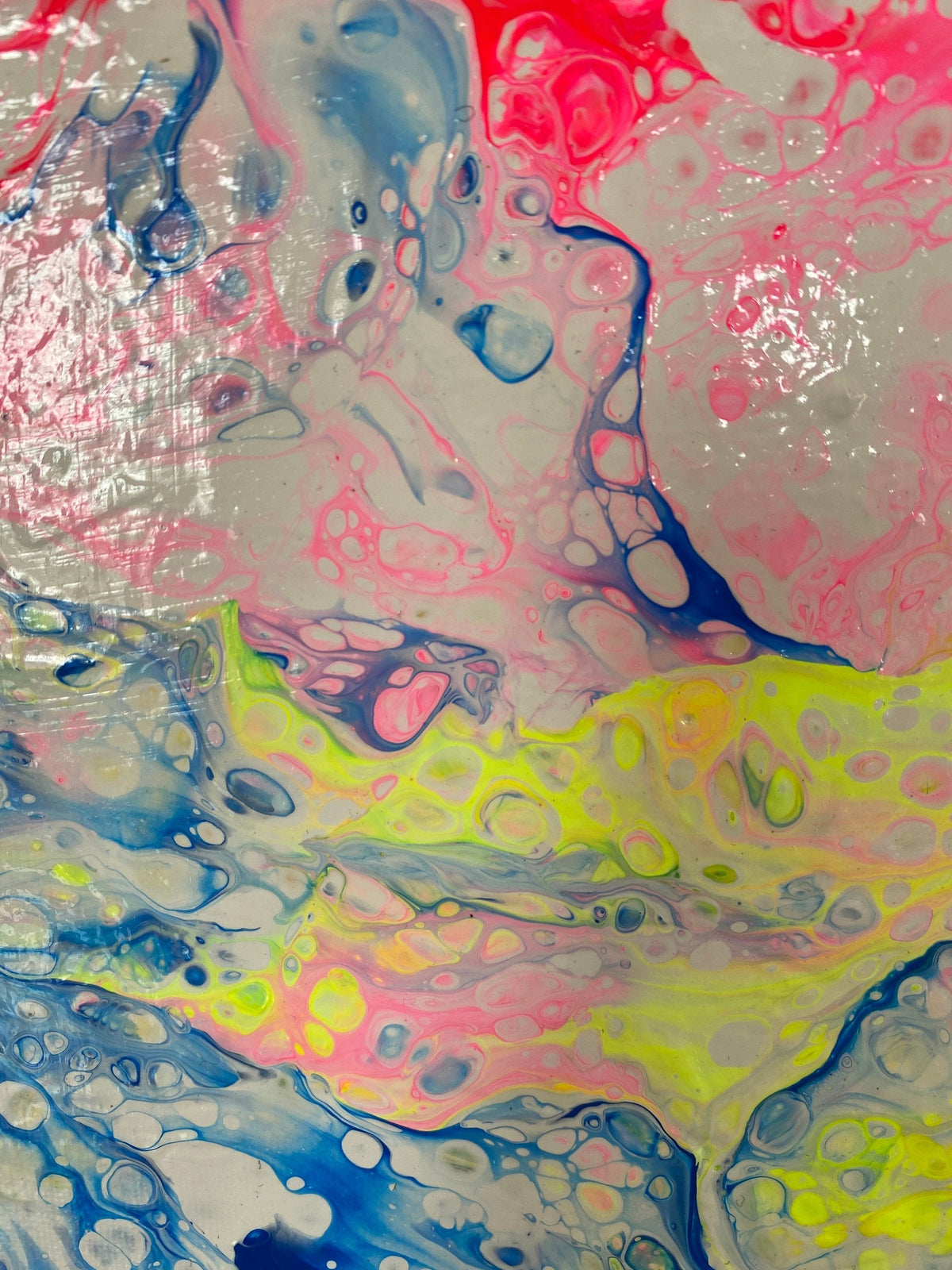 Pansexual Pride Pour Painting - Subtle Pride Art - Pan Pride - "You are Loved