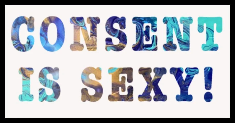 Consent is Sexy Sticker - 3"x1.5" Waterproof, Vinyl Sticker