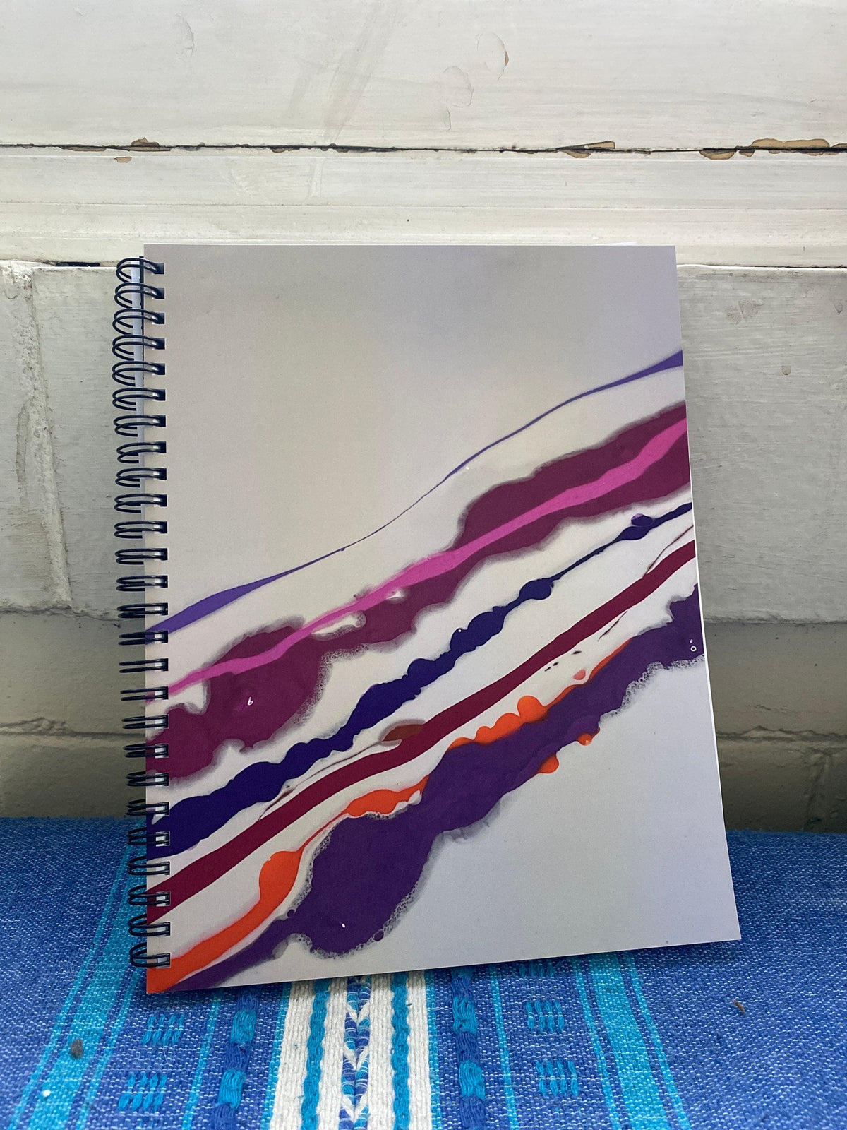 Softcover Spiral Sketchbook - Pink, Orange and Purple - 7 inch x 9 inch