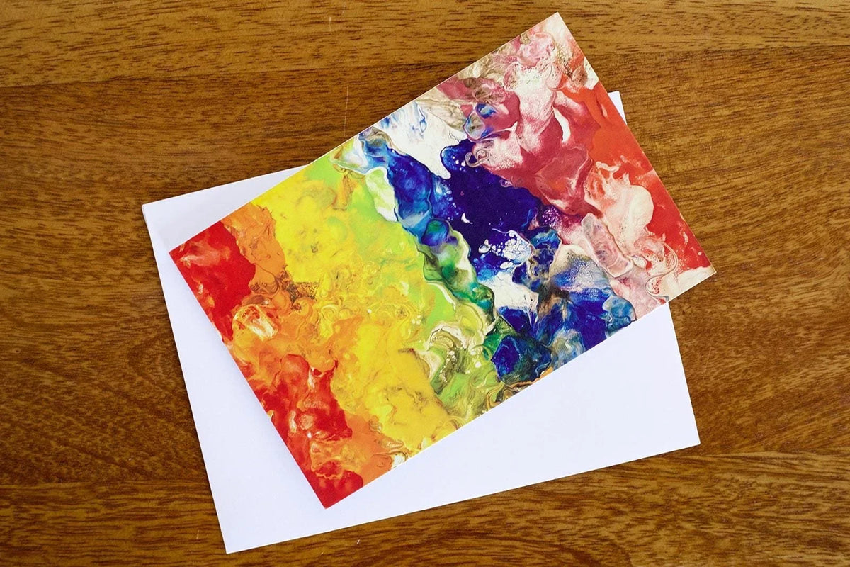 Rainbow Painting Greeting Card - Rainbow - A2