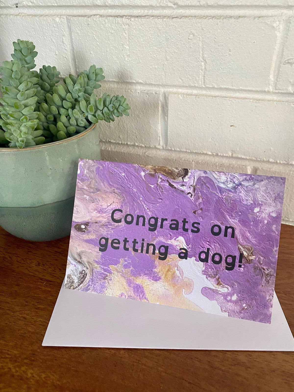 Congrats on Getting a Dog Greeting Card - 4"x6" - New Dog - Puppy