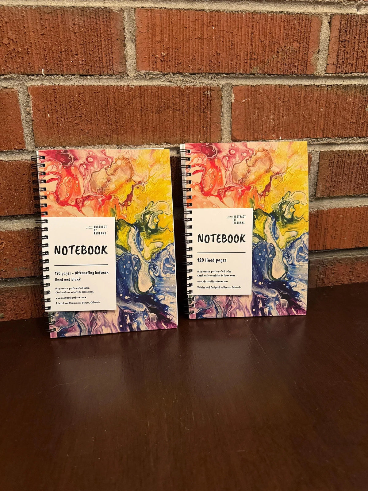 Rainbow Soft Touch Cover Spiral Journal - 5.5"x8" - 120 Pages
