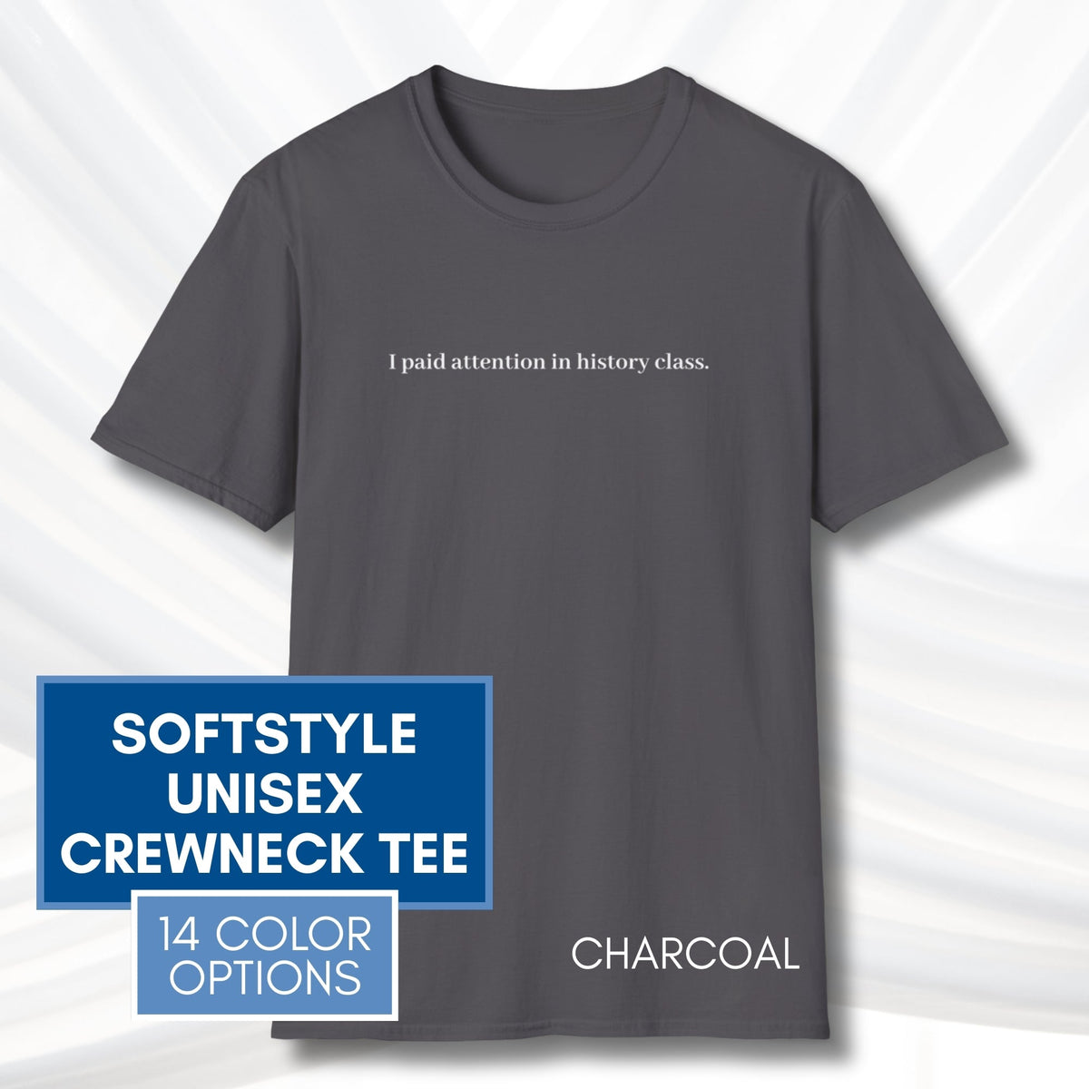 i-paid-attention-in-history-class-unisex-t-shirt-activist-tee-political-activism-top-apparel-charcoal