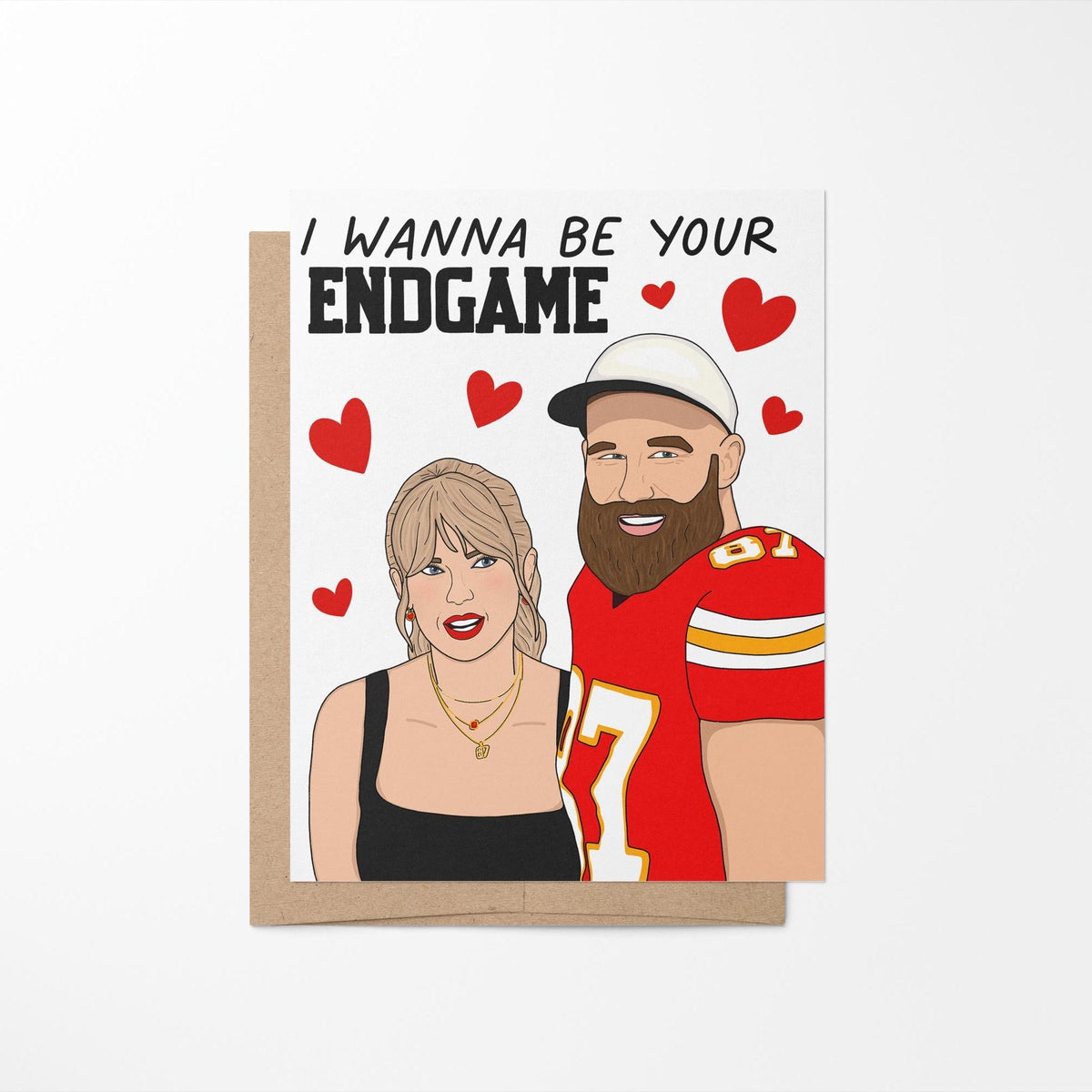 I wanna be your endgame card flat lay — pop culture Valentine&