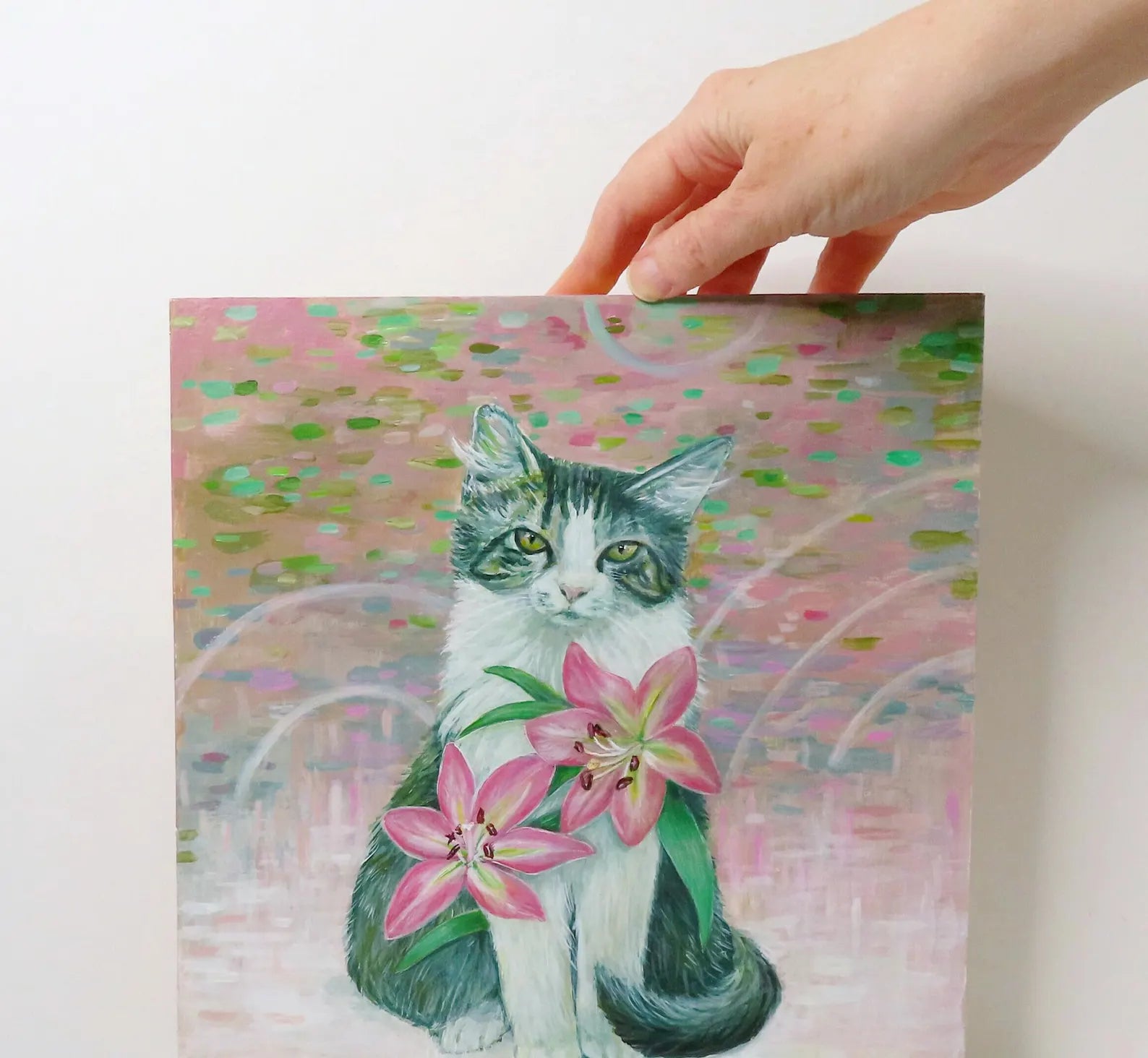 Stardust and Lilies - Original painting
