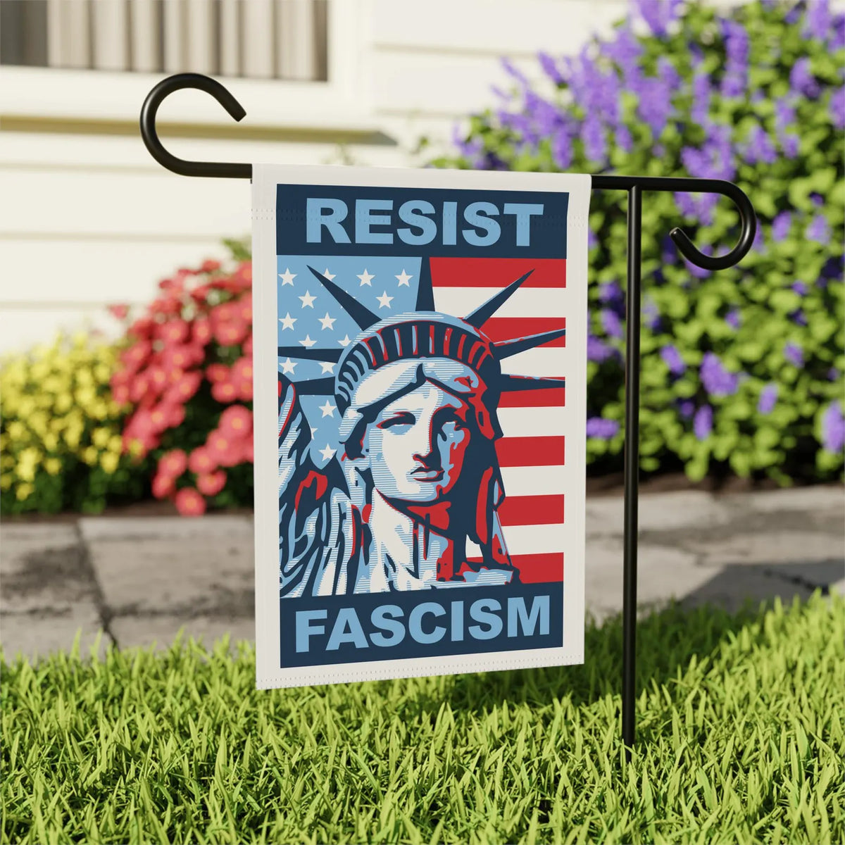 Resist Fascism Garden Flag - Resistance Nation