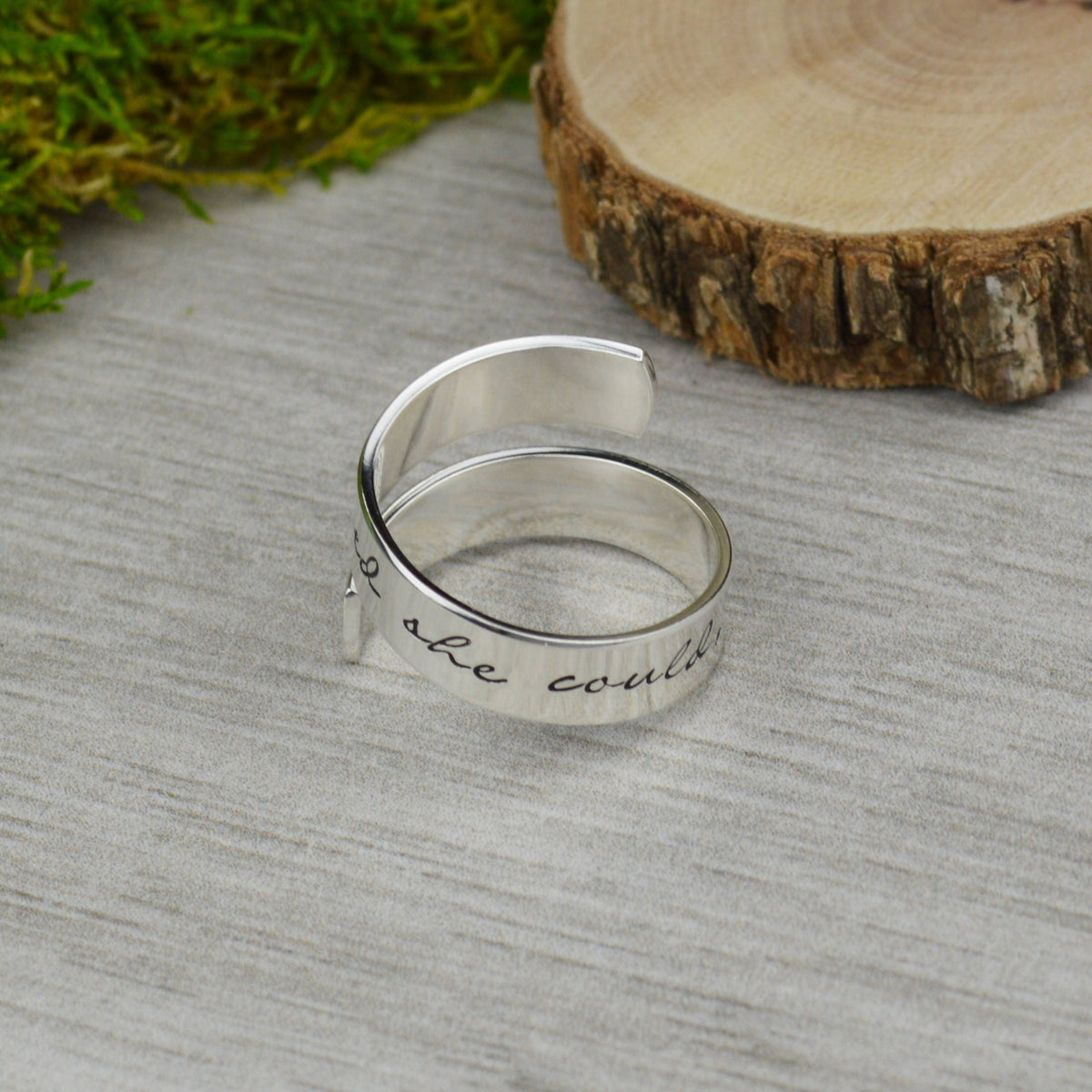 She Believed She Could So She Did Wrap Ring