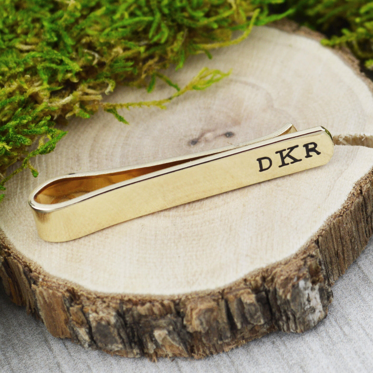 Personalized Secret Message Skinny Tie Bar with Custom Monogram - Tie Bar for Skinny Tie - Personalized Boyfriend Husband or Groom Gift