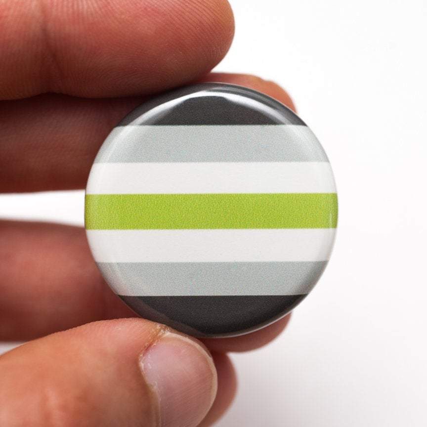agender queer pin magnet