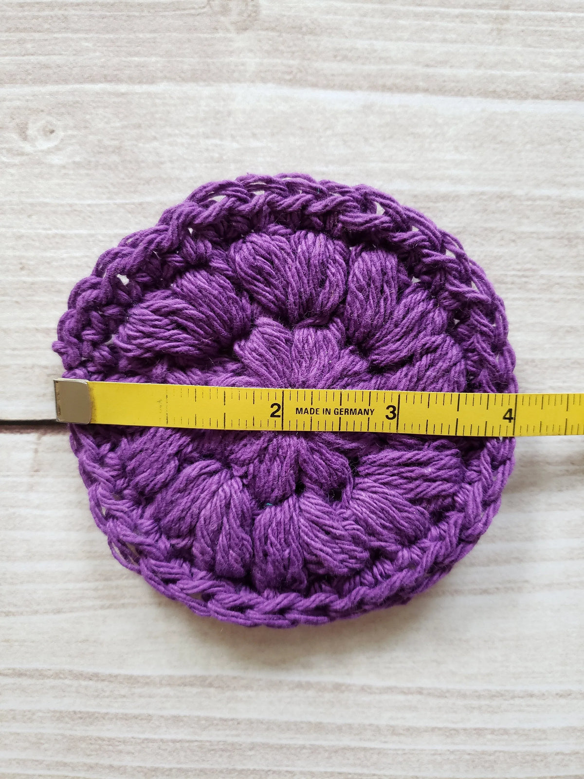 Blue Purple Cotton Crocheted Washcloth Set -Square Kitchen Dish Cloths - Make Up Remover