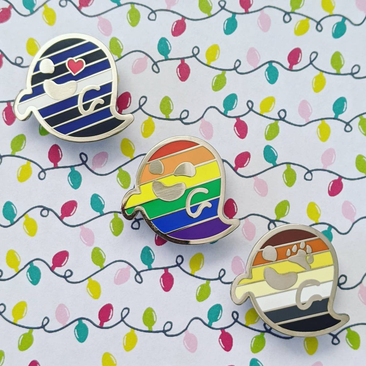 Bogeybear (bear pride) hard enamel pin