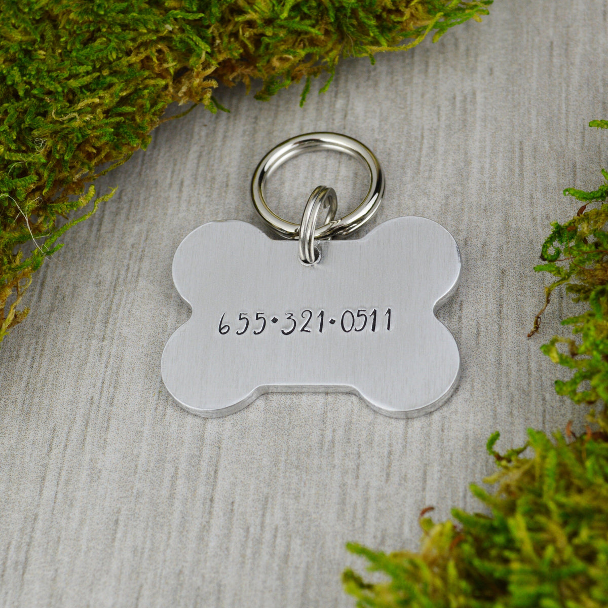 Camping Under the Stars Handstamped Pet ID Tag