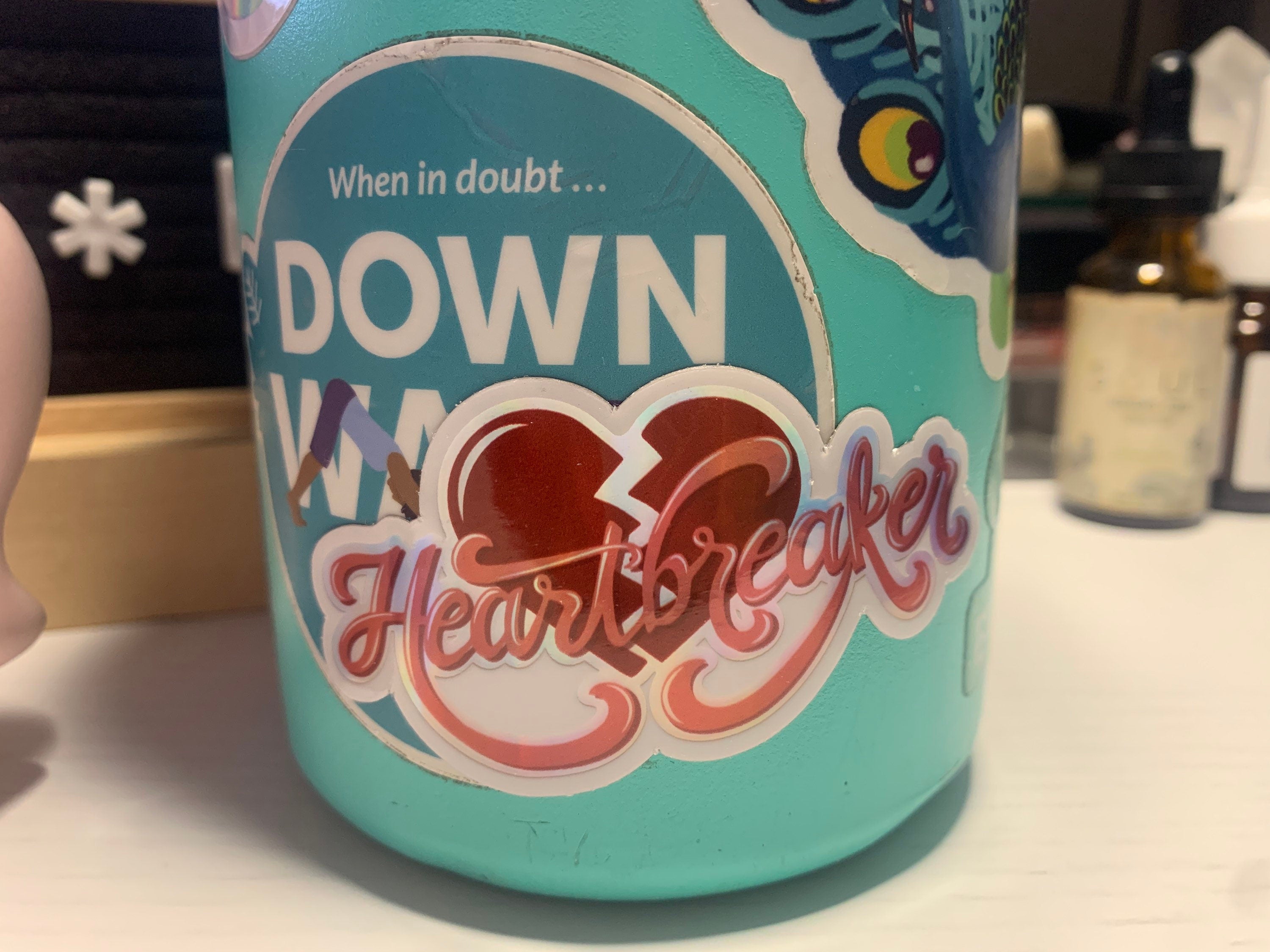 Heartbreaker Holographic Sticker | Bold Heart Art Sticker