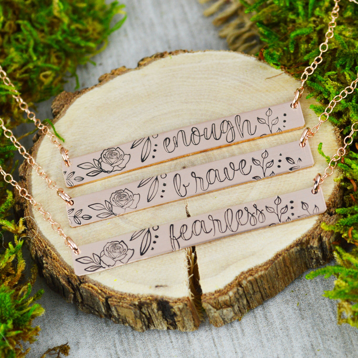 Word of the Year Skinny Bar Necklace