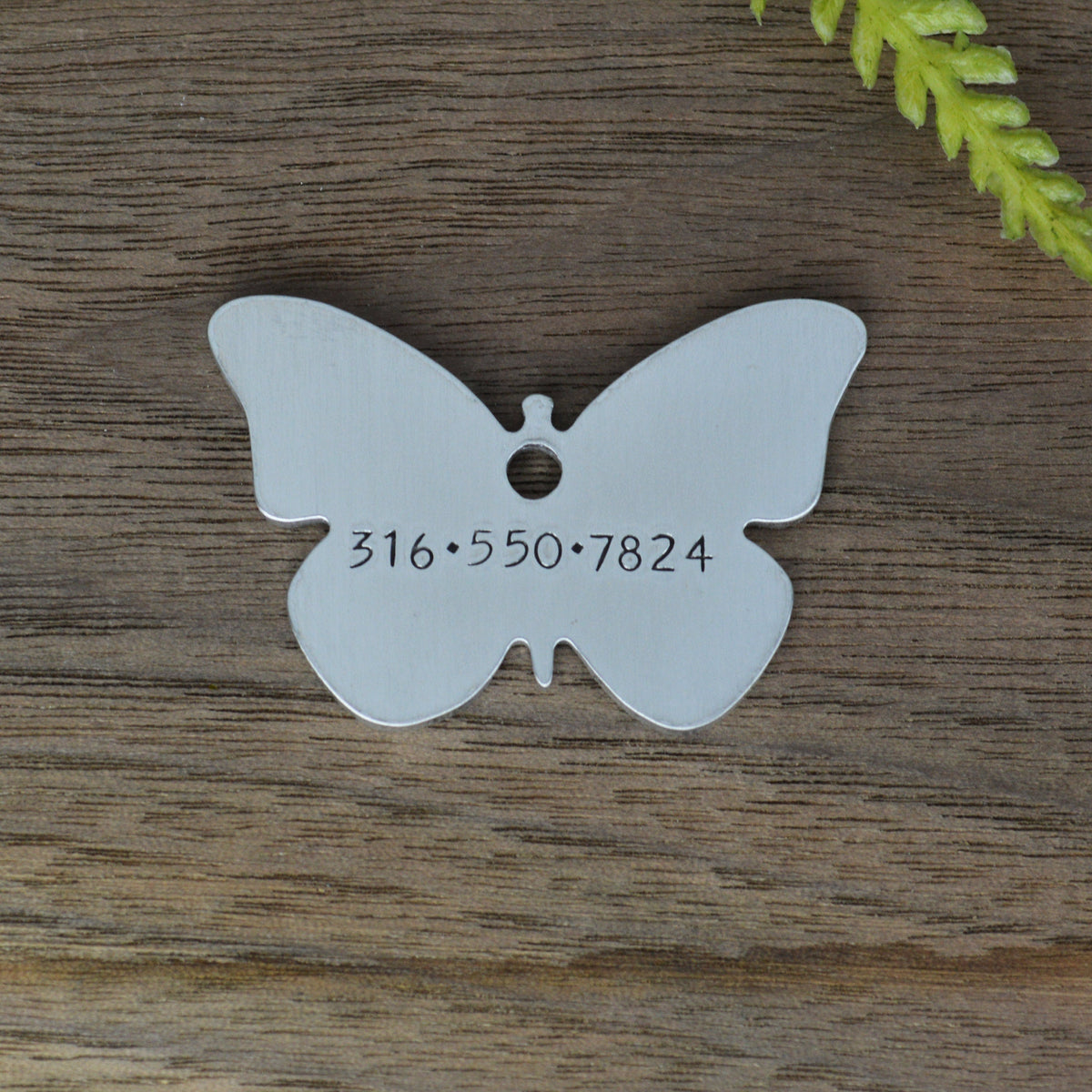 Spring Blooms Hand Stamped Dog Collar Tag