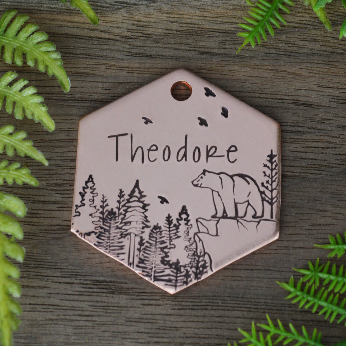 On The Ridge Hand Stamped Dog Tag