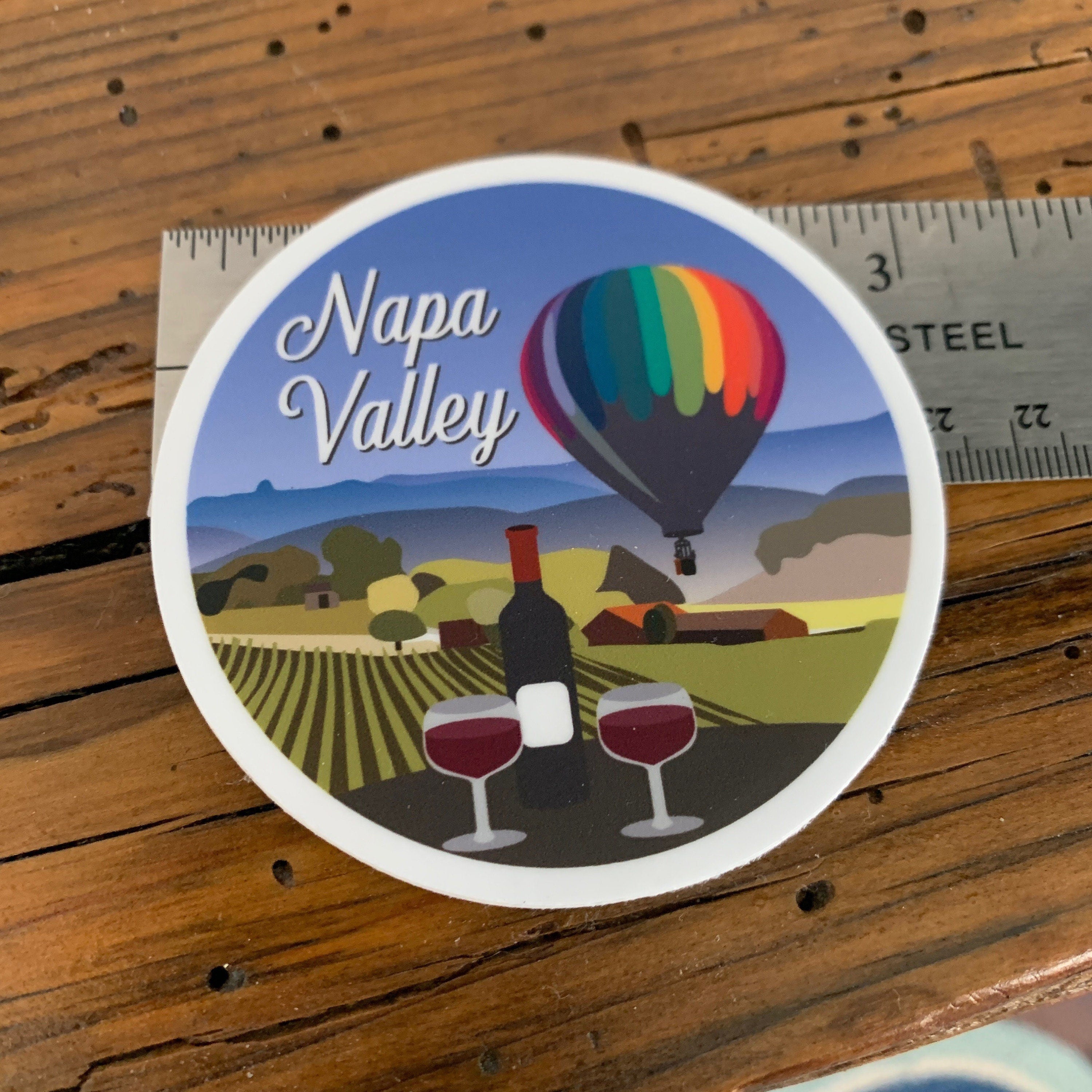 Napa Valley California Travel Sticker | Wine Country Waterproof Vinyl Decal | California Souvenir Gift
