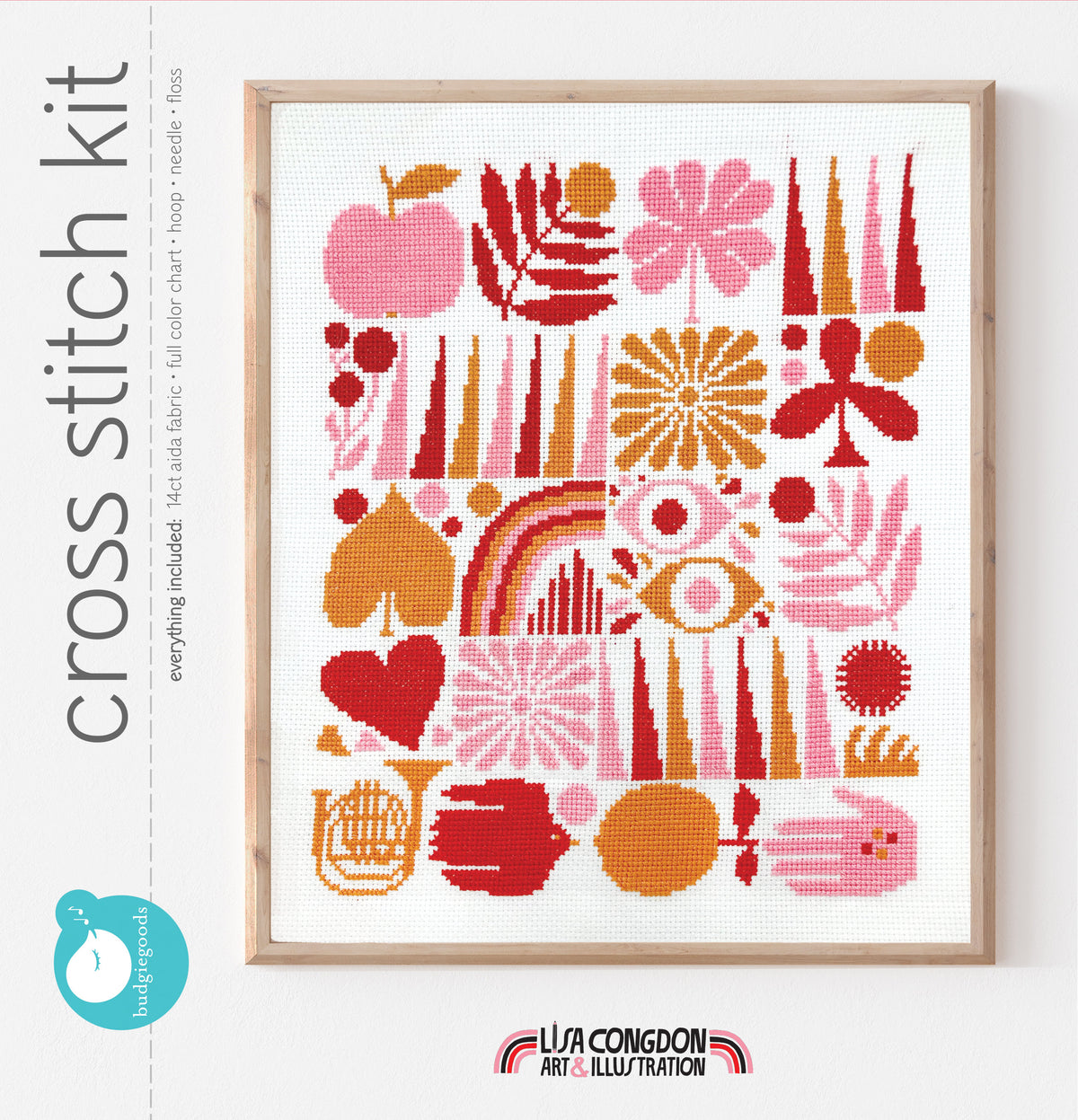 HARVEST GRID cross stitch PDF only