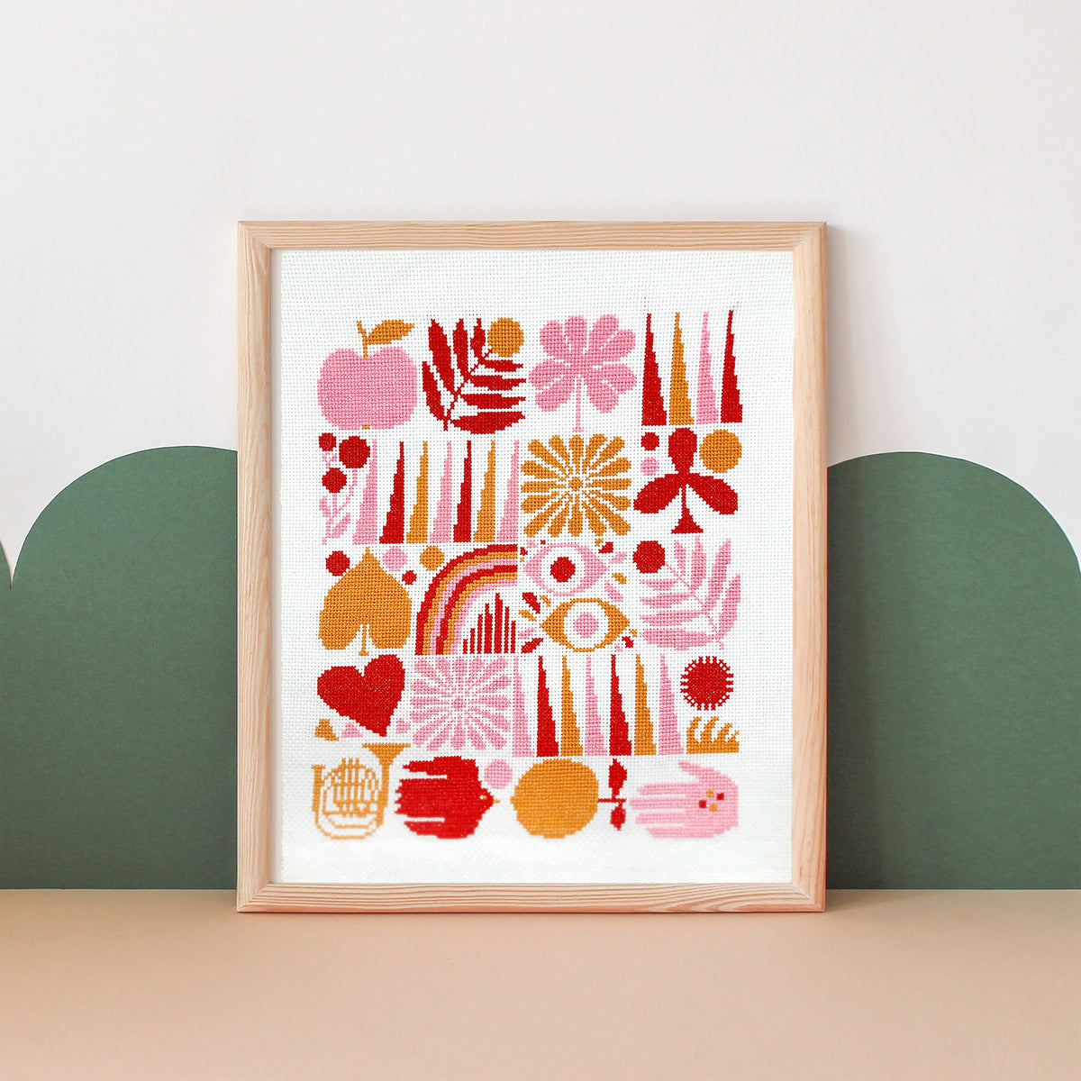 HARVEST GRID cross stitch PDF only