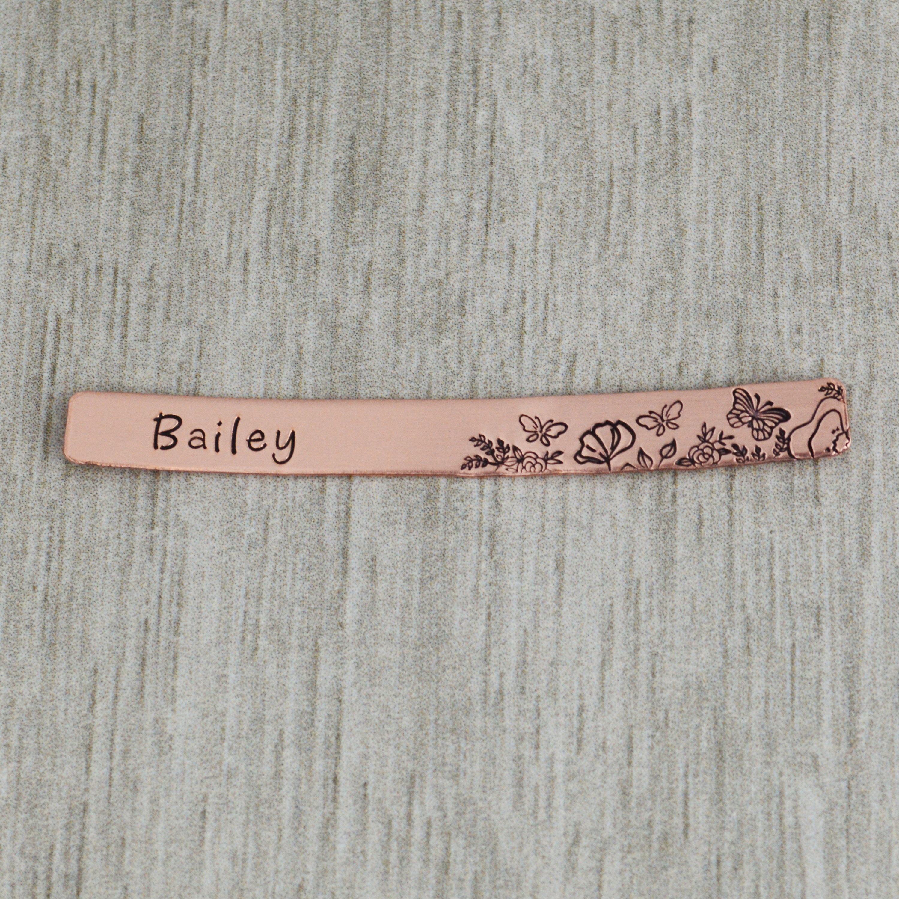 Custom Stethoscope ID Charm • Butterflies Name Tag • Nurse RN Doctor Midwife Gift • Veterinarian Gift • Stethoscope Accessories