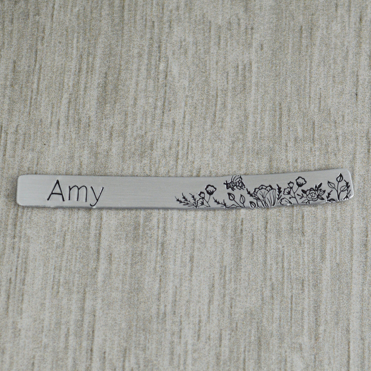Custom Stethoscope ID Charm • Honey Bee Floral Name Tag • Nurse RN Doctor Midwife Gift • Veterinarian Gift • Stethoscope Accessories