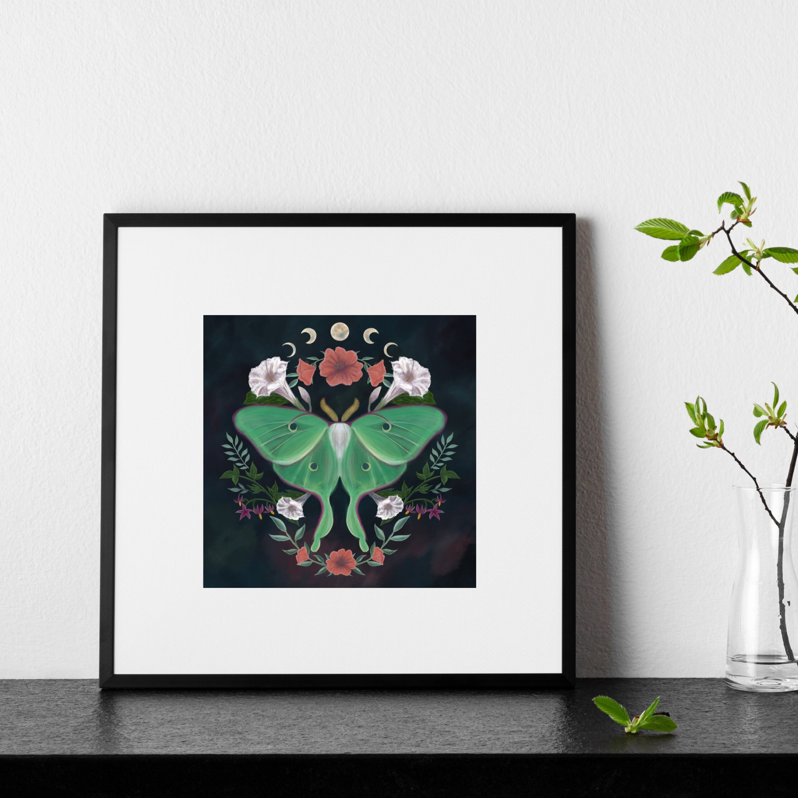 Moon Phase Seasons Art Print (unframed)