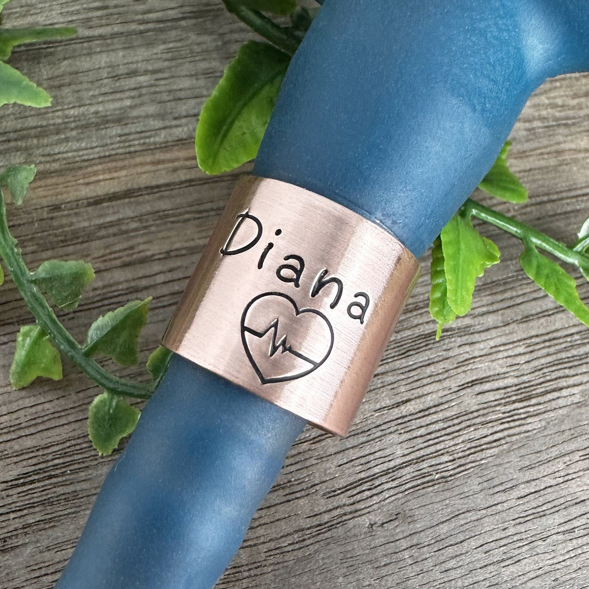 Custom Stethoscope ID Charm • Heartbeat Name Tag • Nurse RN Doctor Midwife Gift • Graduation Gift • Stethoscope Accessories