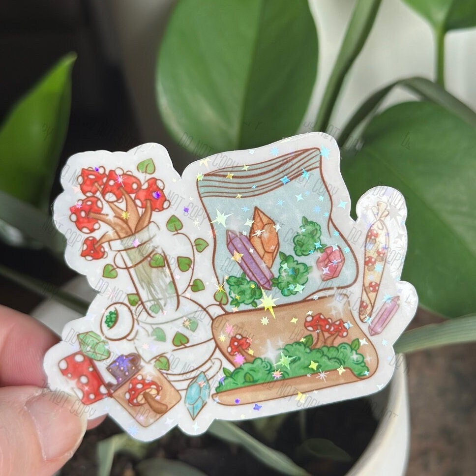 Cute Stoner Magic Mushroom Sticker