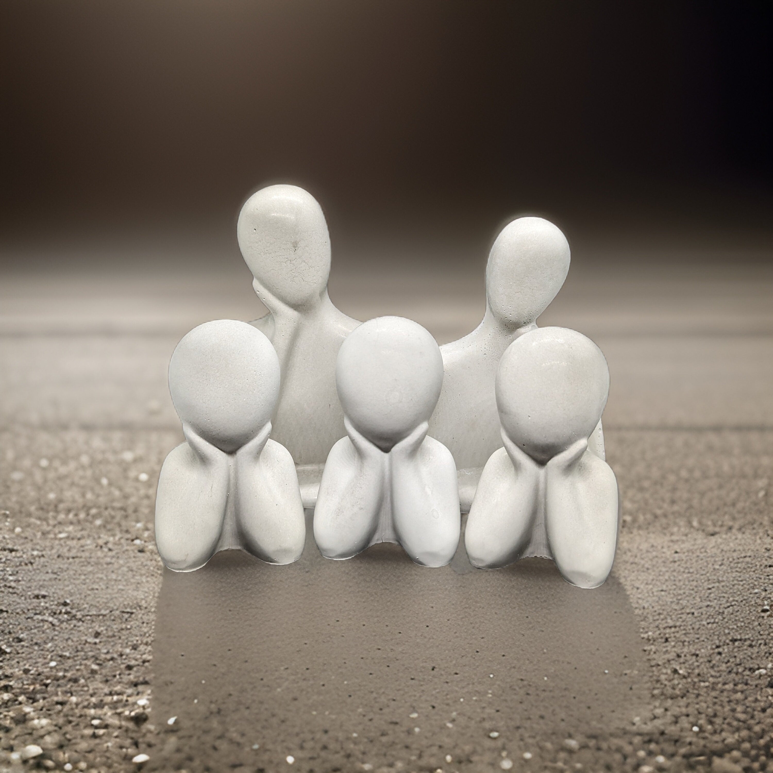 Decorative Concrete Family Figurines