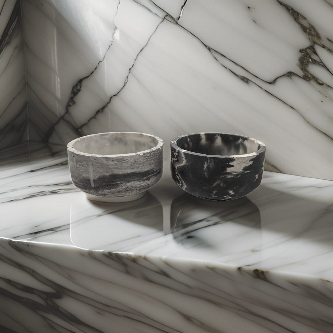 Small Marble Concrete Bowl
