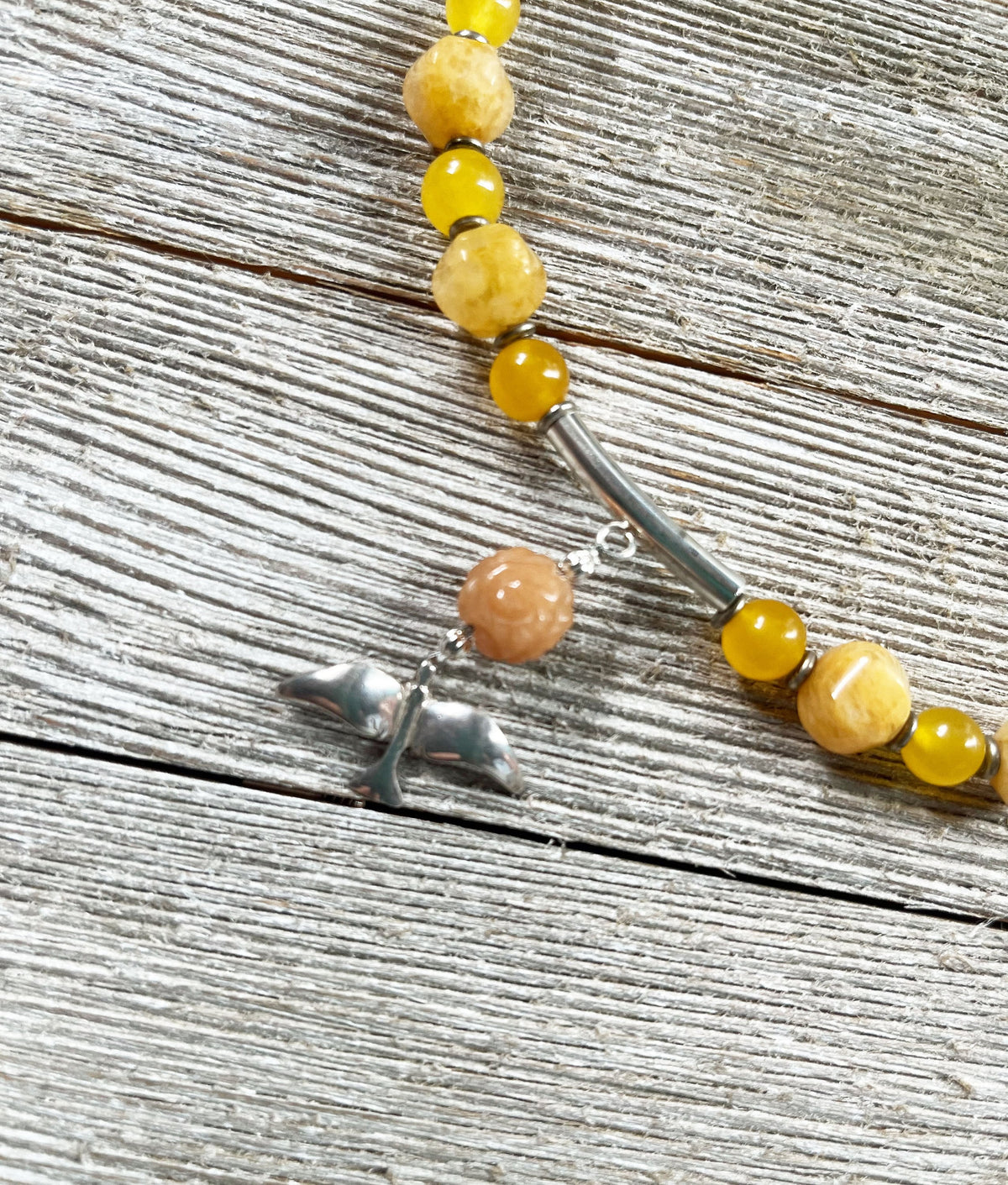 Matching Earrings from the Silver Bird in Flight Necklace and Earring Set, showcasing vibrant orange aventurine stones, perfect artisan gift.