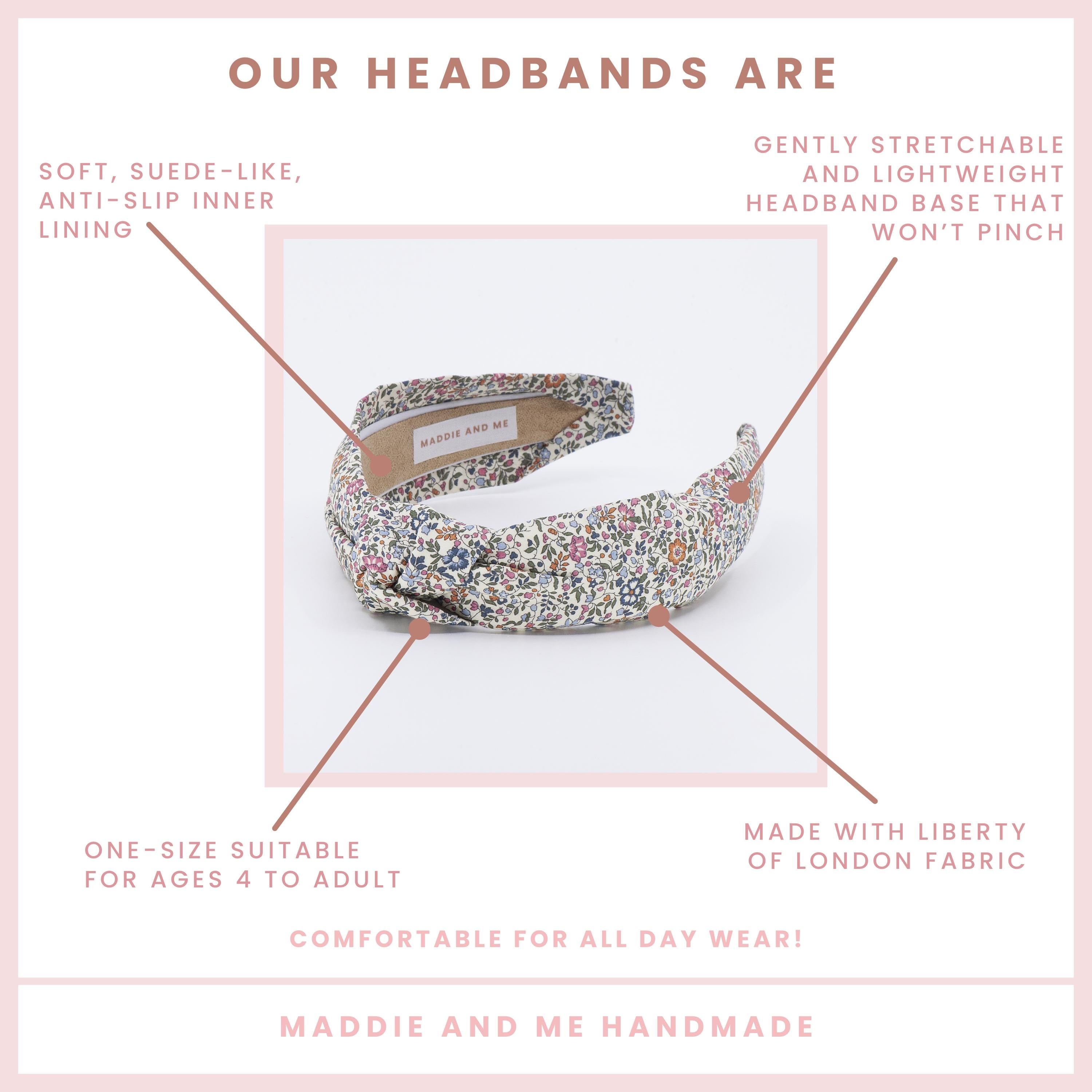Liberty of London Floral Knot Headband | Katie and Millie Fabric