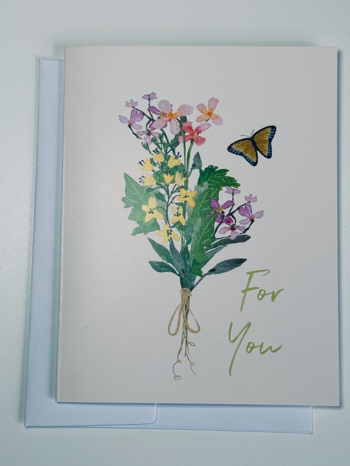 Watercolor Flower Bouquet Card: Friendship, Family, Everyday Gift