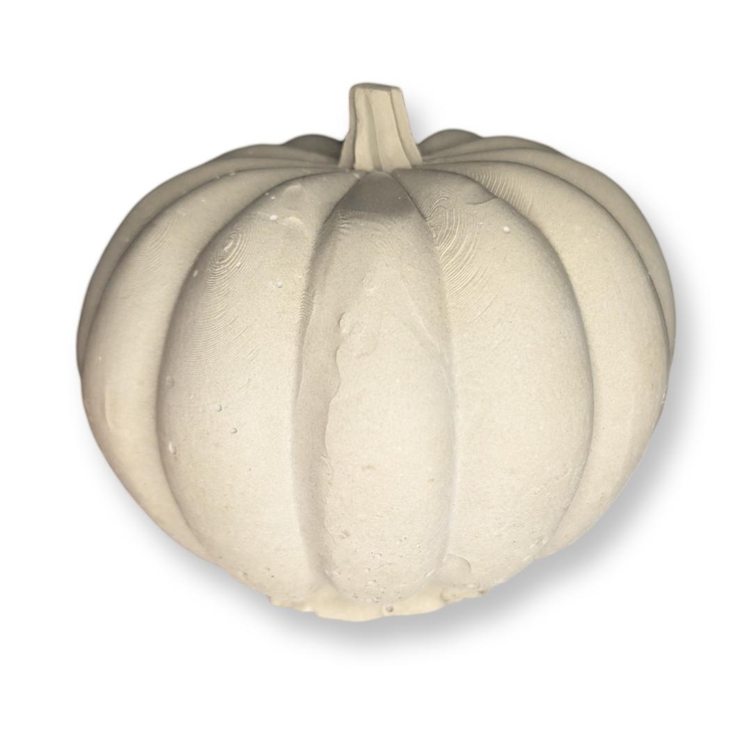 Concrete Pumpkin Decor | Modern Fall Home Decor | Minimalist Thanksgiving Centerpiece | Industrial Autumn Shelf Styling | Orange Pumpkin