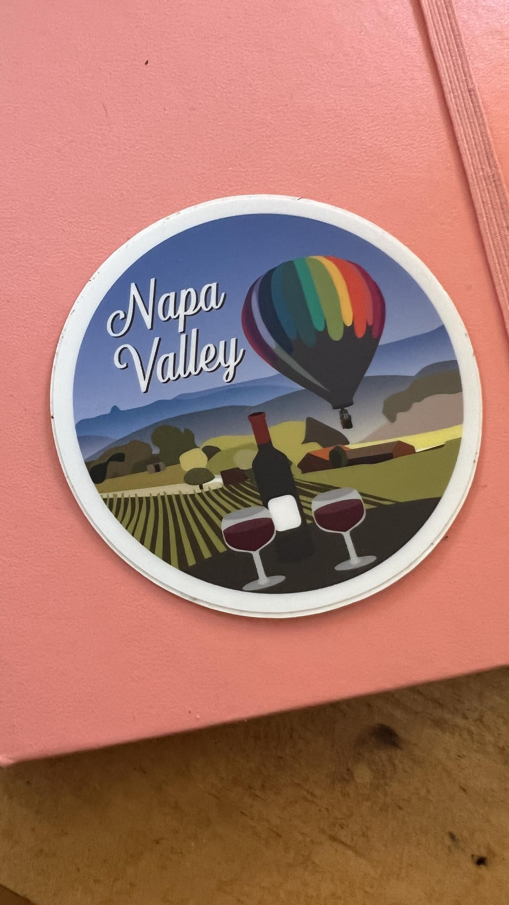Napa Valley California Travel Sticker | Wine Country Waterproof Vinyl Decal | California Souvenir Gift