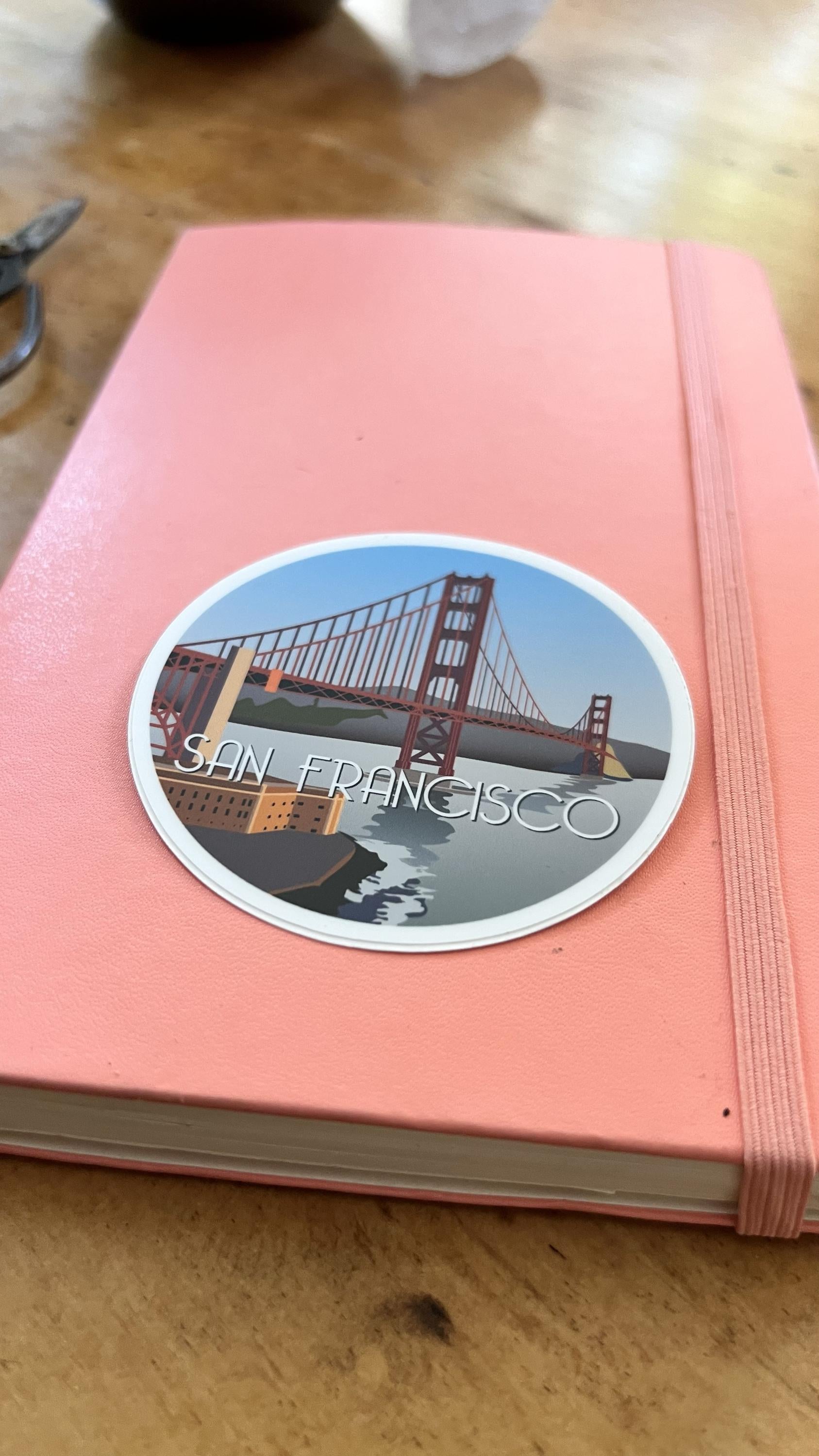 San Francisco Golden Gate Bridge Sticker | Waterproof Vinyl Travel Decal